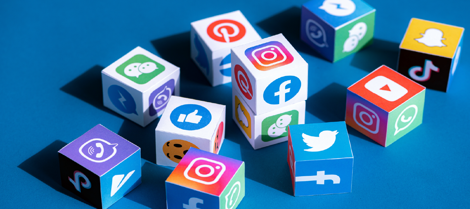 image of social media platform cubes