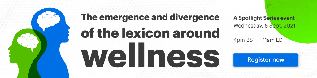 The emergence and divergence of the lexicon around wellness