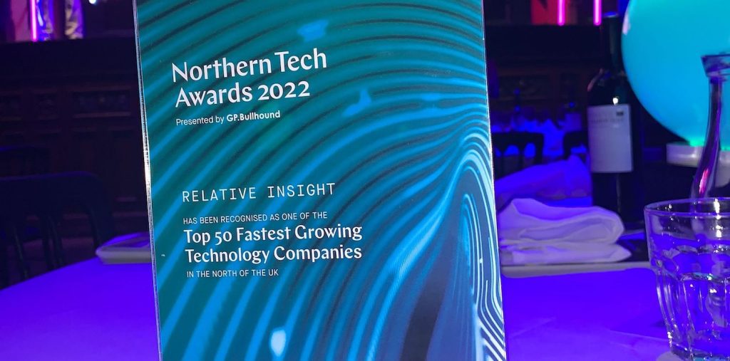 Relative Insight makes the top ten at the Northern Tech Awards