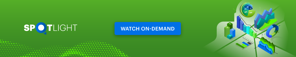 A green banner with a blue button encouraging readers to sign up to a text data visualization webinar on demand.