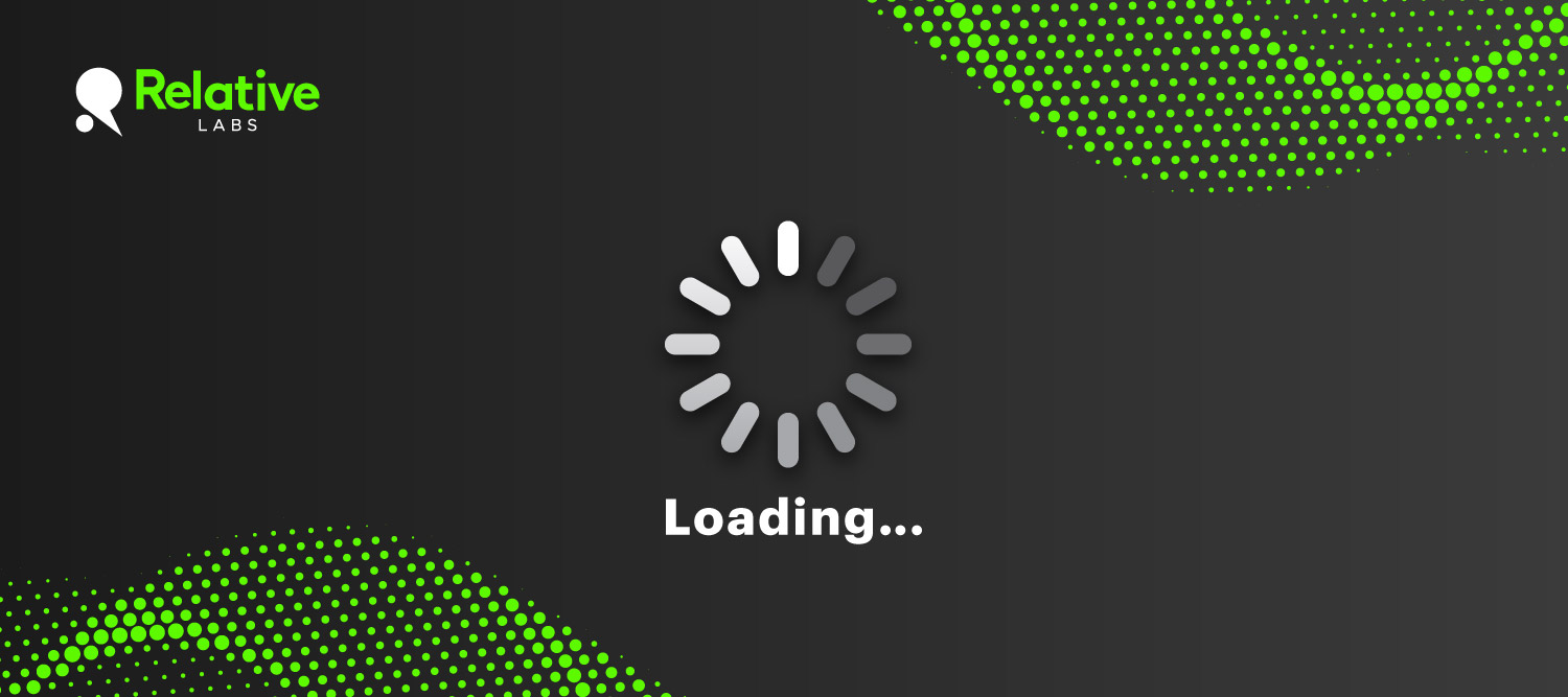 A feature image showing a data loading circle to represent data loading issues on Relative Labs.